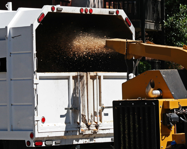 Wood Chipper in Action